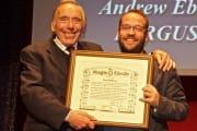 Paul receiving his Magic Circle certificate